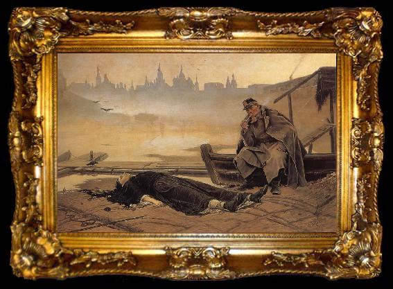 framed  Vasily Perov Drowned Girl, ta009-2